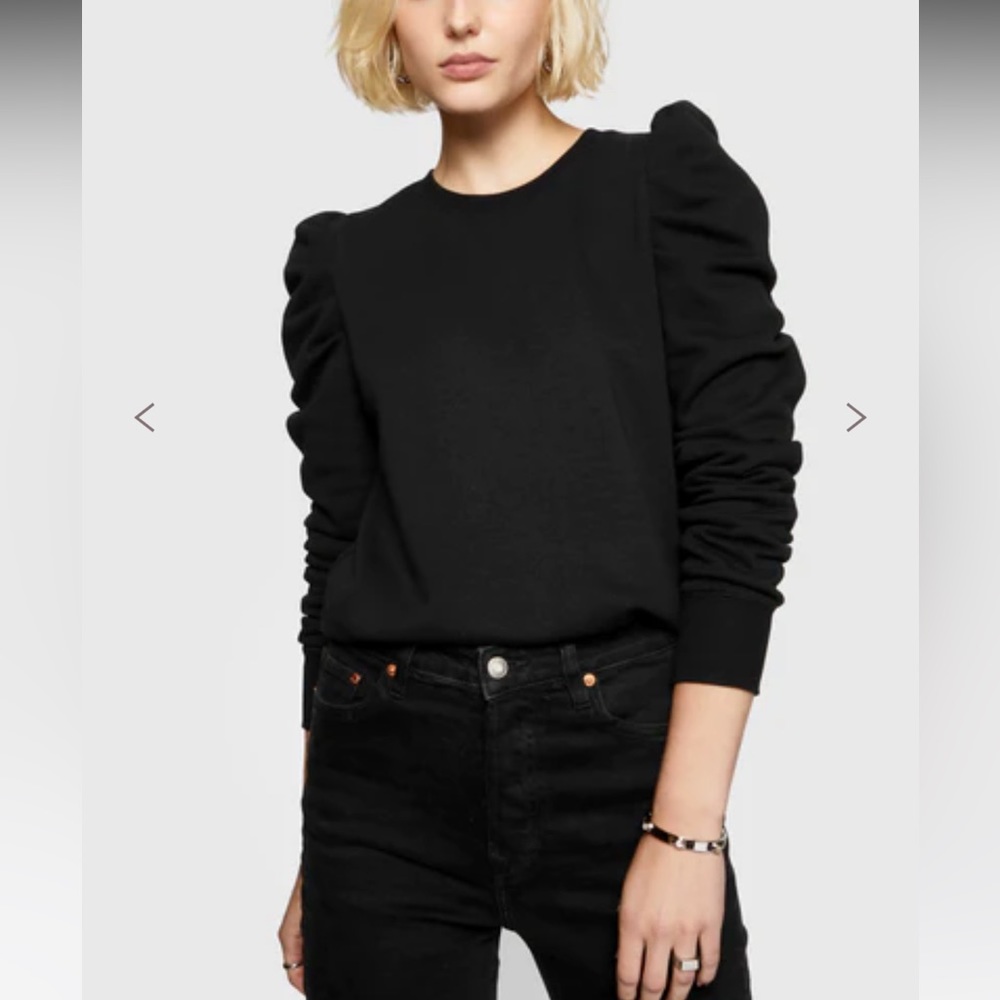 Rebecca Minkoff Janine Sweatshirt in Black NEW